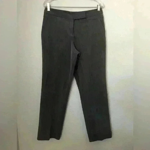 Worthington Petite Modern Fit Career Gray Straight Leg Pants Women 10 Petite - Picture 2 of 9